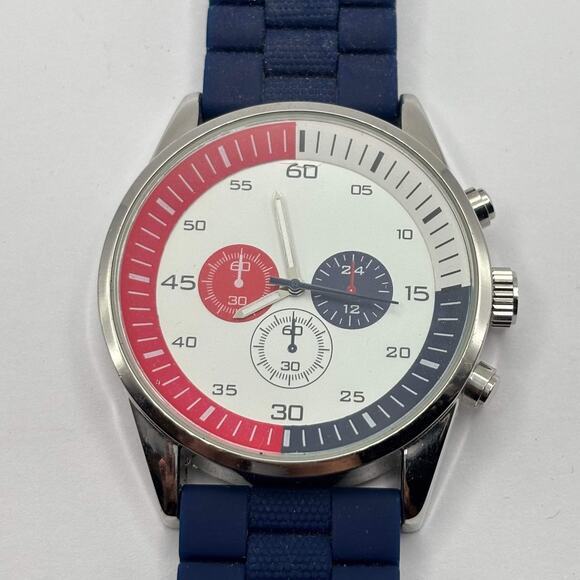 Blue & Red Men's Watch - Picture 3 of 5